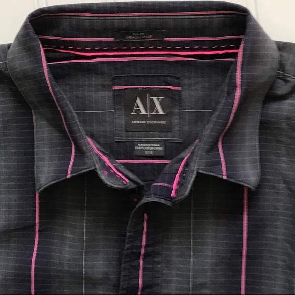A/X ARMANI EXCHANGE Long Sleeve Button Down!  M - Picture 2 of 8
